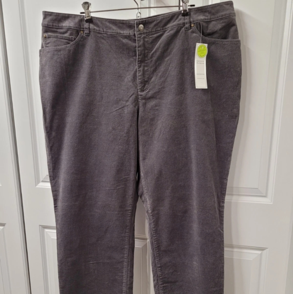 Charter Club Pants Women's Size: 22W Corduroy Lexington Straight
